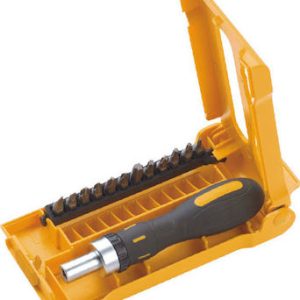 Σετ κατσαβίδι 12 τμχ με λαβή καστάνια σε θήκη