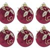 Μπάλες Χριστουγεννιάτικες Μπορντό / Χρυσό