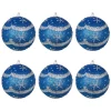 Μπάλες Χριστουγεννιάτικες Μπλε / Ασημί