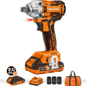 Hojita HJCD1M30 Brushless Μπουλονόκλειδο Μπαταρίας 20V 2x2Ah με Υποδοχή 1/2"